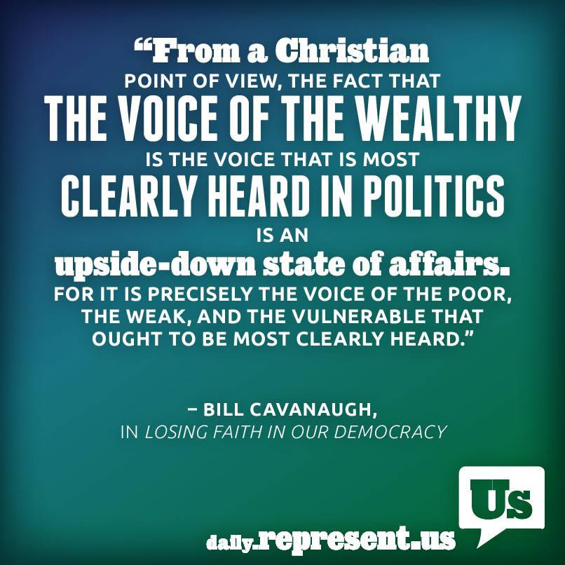 A Christian Theologian’s perspective on Money in Politics
