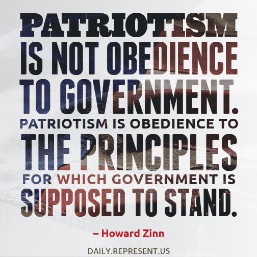 Are You Howard Zinn’s Kind of Patriot?