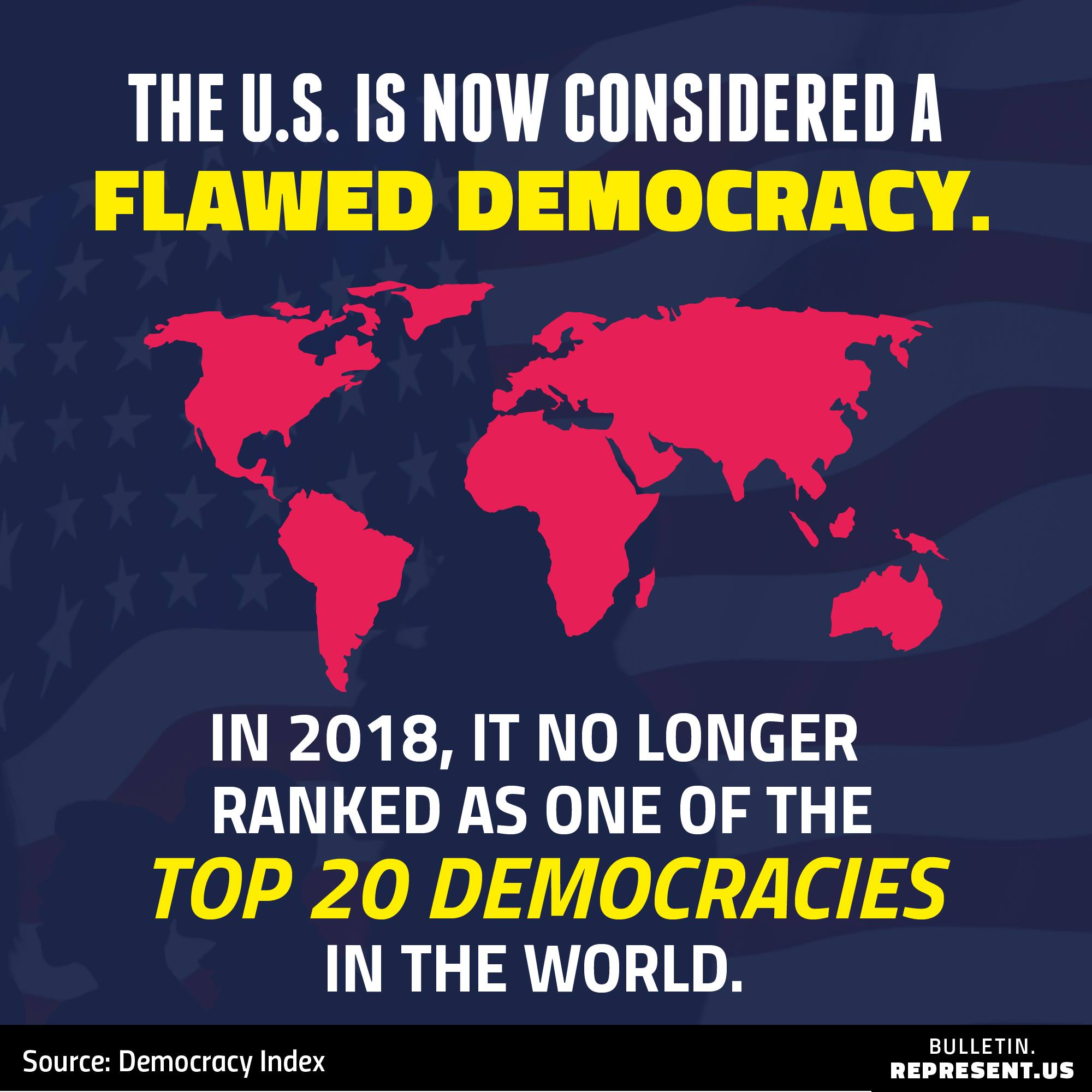 U.S.A. Now Considered A Flawed Democracy - The Bulletin